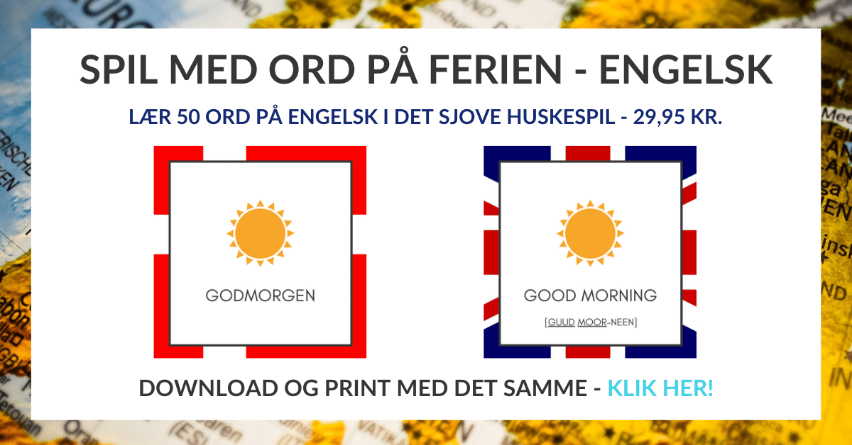 Banner - Spil med ord - England