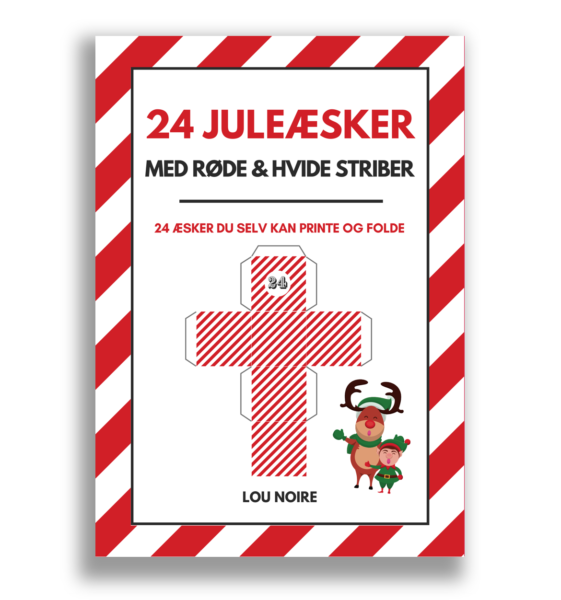 24-juleaesker-med-roede-og-hvide-striber-cover-Lou-Noire